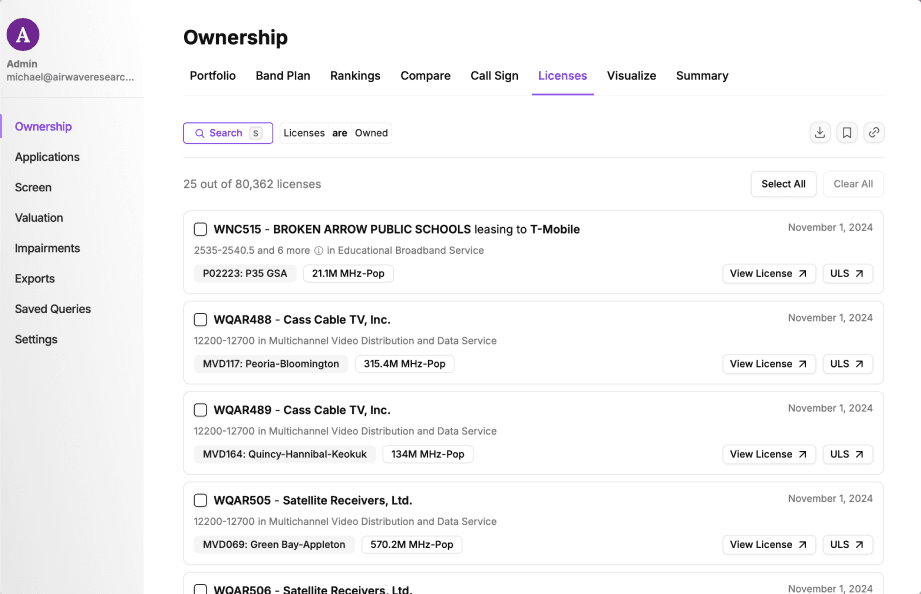 Introducing the Licenses Search Engine